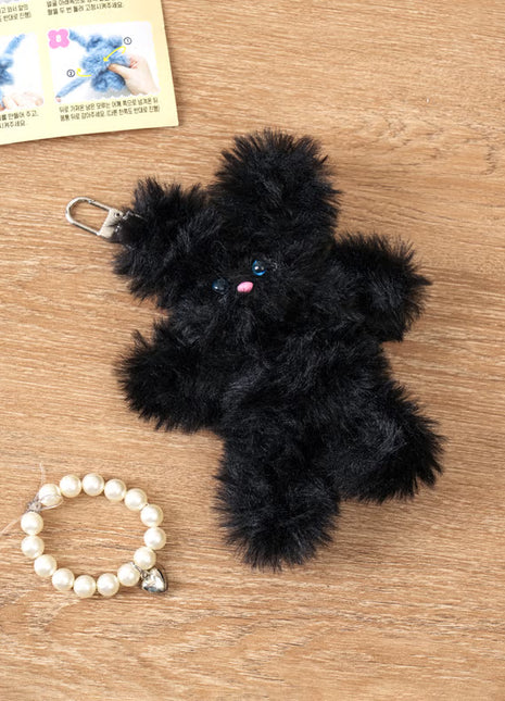 Хар минк үстэй хүүхэлдэйн түлхүүрийн оосор [өөрийн гараар хийх]