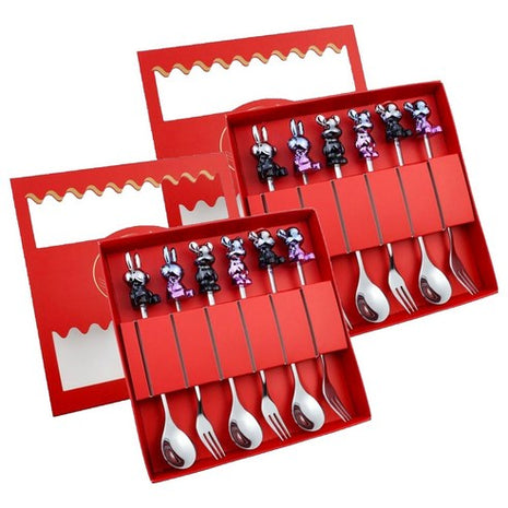 Тансаг загварын цайны халбага, сэрээний иж бүрдэл 2 багц