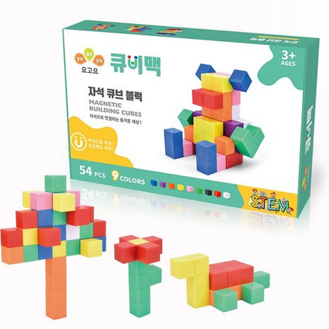 Yogoyo CubiMag соронзон куб эвлүүлдэг блок тоглоом 54ш