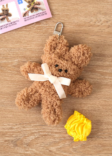 Бор зөөлөн үстэй хүүхэлдэйн түлхүүрийн оосор [өөрийн гараар хийх]