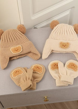 Bobobo Kids брэндийн өвлийн малгай, бээлийний хослол