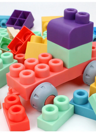 Bebimong Том хэмжээтэй зөөлөн эвлүүлдэг блок тоглоом 80ш