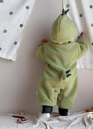 Динозавр загварын нярай хүүхдийн өвлийн дулаан жампсют