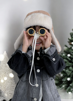 Хүүхдийн чихтэй дулаан өвлийн малгай