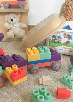 Bebimong Том хэмжээтэй зөөлөн эвлүүлдэг блок тоглоом 80ш