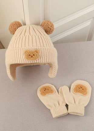 Bobobo Kids брэндийн өвлийн малгай, бээлийний хослол