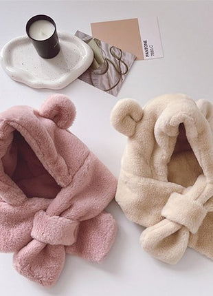 VESTERS “баавгай” хэлбэрийн дулаан малгай, ороолт