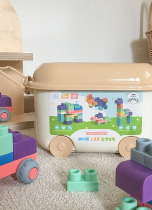 Bebimong Том хэмжээтэй зөөлөн эвлүүлдэг блок тоглоом 80ш