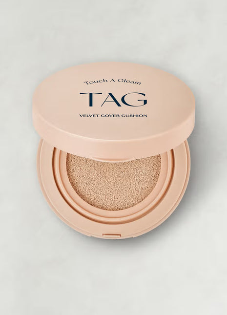 TAG Velvet Cover Cushion 15гр – Nude Light (шаргал туяатай цайвар өнгө)