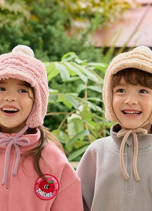 Tablier хүүхдийн чихтэй, үслэг дулаан малгай