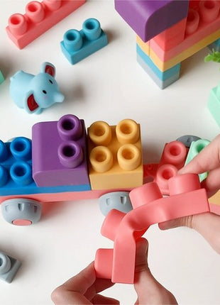 Bebimong Том хэмжээтэй зөөлөн эвлүүлдэг блок тоглоом 80ш