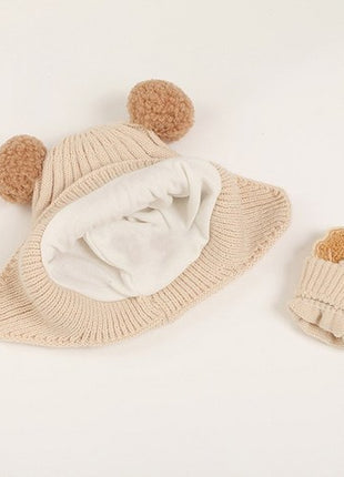 Bobobo Kids брэндийн өвлийн малгай, бээлийний хослол