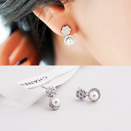 Сувдан шигтгээтэй ээмэг